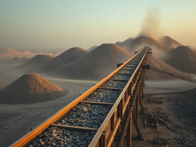 Rare-earth processing site in Perak, Malaysia.