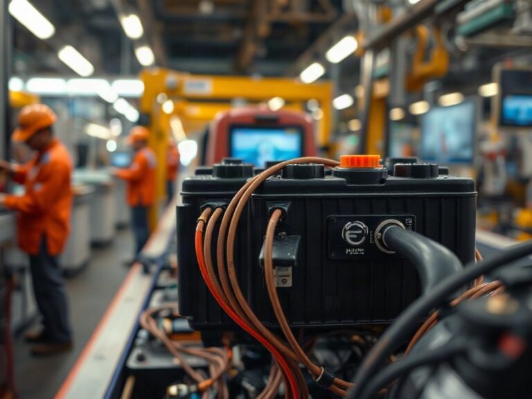 Electric-vehicle assembly line in Thailand.